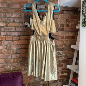 Sparkly gold dress from Forever, mint condition!